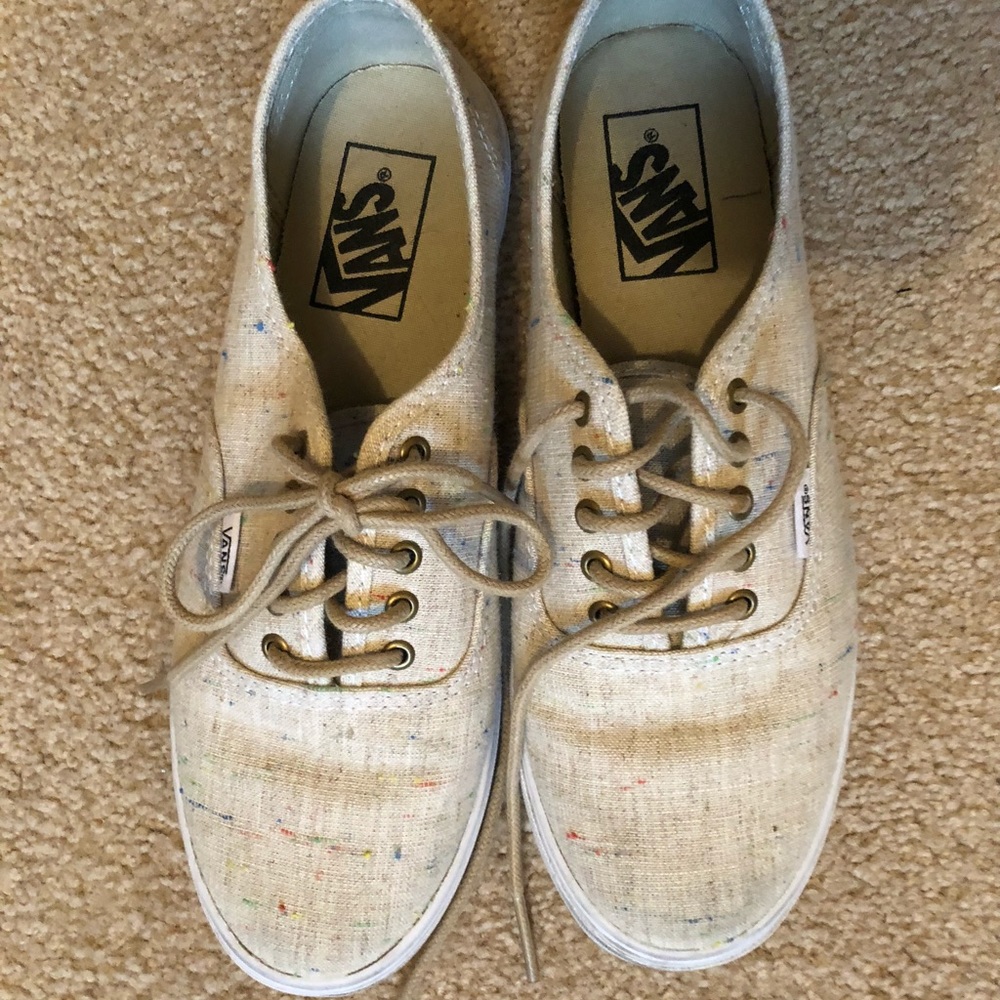 Beige with Pattern Vans